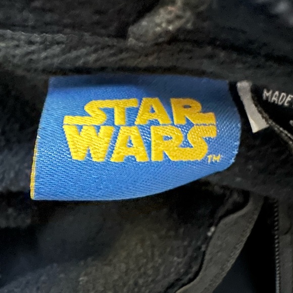 Star Wars Darth Vadar SM full face zip up hoodie with see thru eyeholes. - Picture 7 of 7